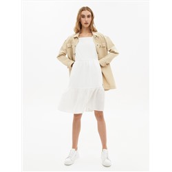 Короткое белое платье GRAMPUS из 100% экологичного модала