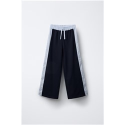 WIDE-LEG TROUSERS WITH STRIPED TAPING