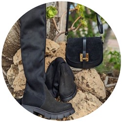Ab.Zapatos Botas-medias 22 Negro+PELLE · 2704 Negro АКЦИЯ