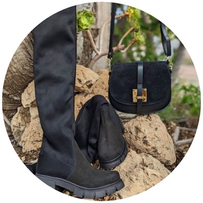 Ab.Zapatos Botas-medias 22 Negro+PELLE · 2704 Negro АКЦИЯ