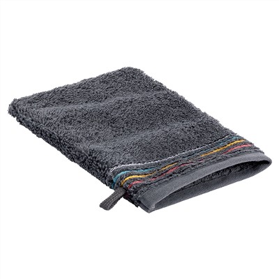 Waschhandschuh mit Streifenbordüre