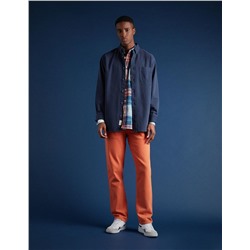 Denim Trousers, Men, Orange