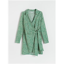 Cotton rich mini dress