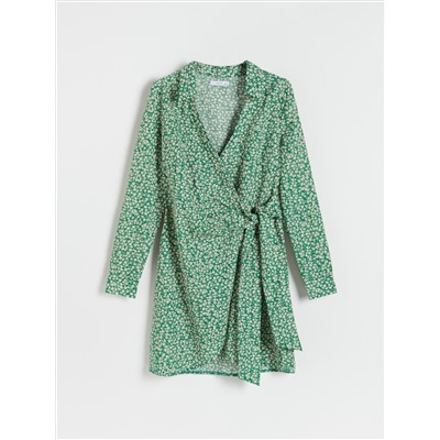 Cotton rich mini dress