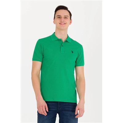 Erkek Yeşil Basic Polo Yaka Tişört
