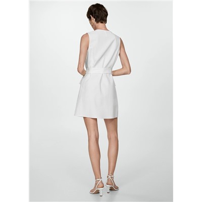 Vestido bolsillos cinturón