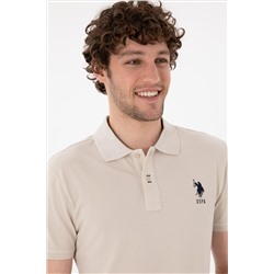 Erkek Slim Fit Polo Yaka Taş Basic Tişört