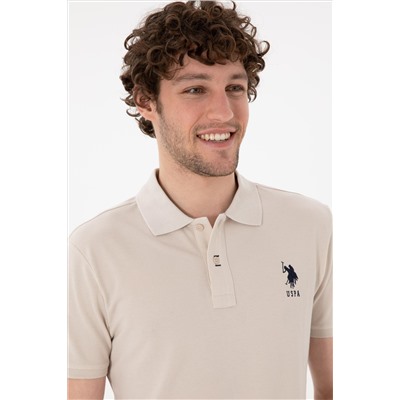 Erkek Slim Fit Polo Yaka Taş Basic Tişört