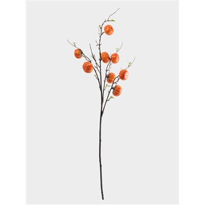 Ветка декоративная, 94 см, полиэстер/пластик, Тыквы, Bright pumpkin