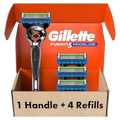 Fusion ProGlide Razor for Men, Handle + 4 Blade Refills