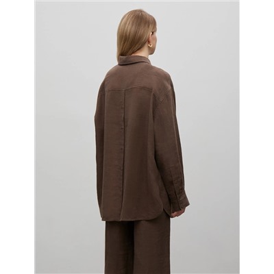 Рубашка однотонная, B3013/tiramisu
