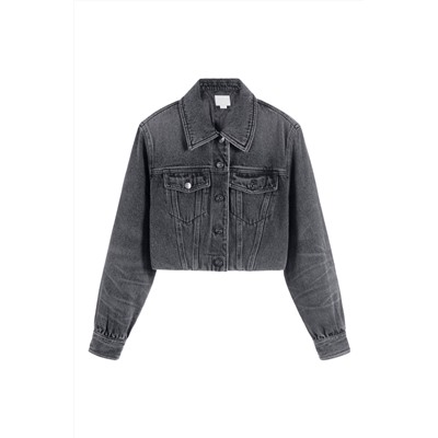 Chaqueta vaquera Negro jaspeado