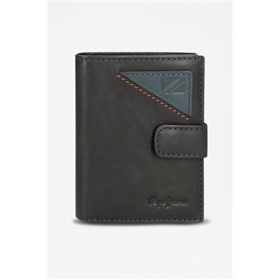 Cartera de piel Striking Negro