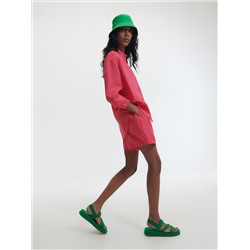 Shorts mit hohem Leinenanteil