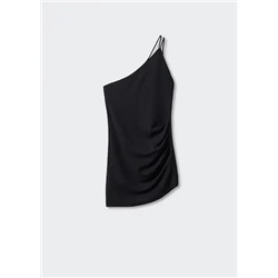 Vestido corto asimétrico