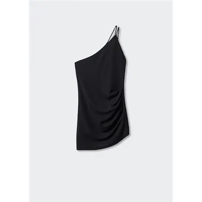 Vestido corto asimétrico