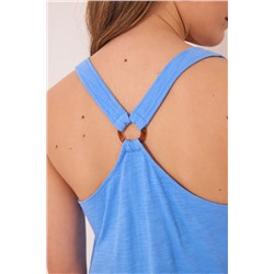 Camiseta tirantes 100% algodón azul