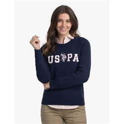 USPA LOGO CREW NECK SWEATER