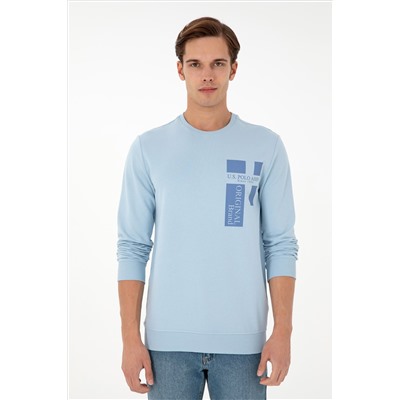 Erkek Açık Mavi Sweatshirt