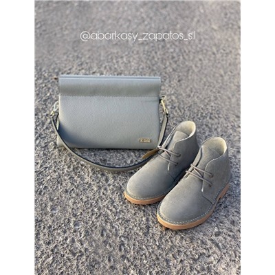 АB.Z. 3612/2 Gris С ДВОЙНЫМИ ШНУРКАМИ+Ab.Zapatos PELLE Milan (930) perla АКЦИЯ