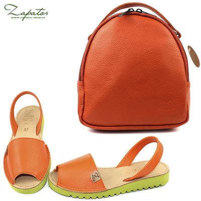 AB.ZAPATOS · 3201 naranja+AB.Z · Pelle · mochila NAPA (630) Naranja