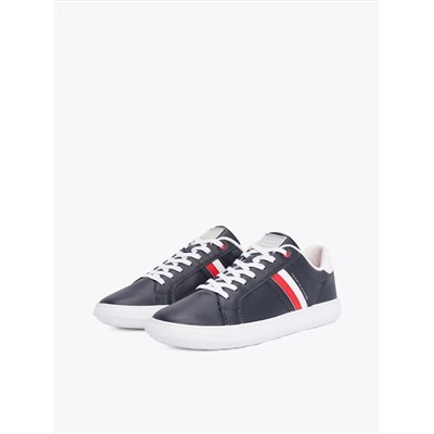 Stripe Leather Cupsole Sneaker