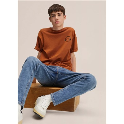 Camiseta algodón mensaje -  Niño | MANGO OUTLET España