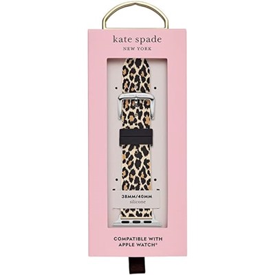 Kate Spade New York Designer Interchangeable Silicone Band Compatible with Your 38/40/41mm and/or 42/44/45/49mm Apple Watch Series 9/8/7/6/5/4/3/2/1/SE and/or Ultra Series 1-2