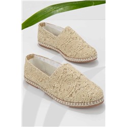 Bambi Bej Kumaş Kadın Espadril K01534125204