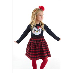 Denokids Süslü Penguen Kız Çocuk Elbise CFF-22K1-005