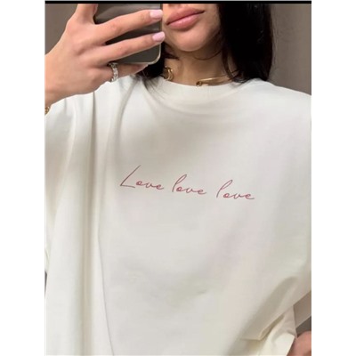Хлопковая футболка Love Love Love