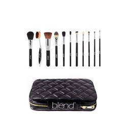 Blend Mineral ULTRA Professional Makeup Artist Complete 11-Piece Kit - Silver