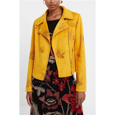 Chaqueta biker slim floral