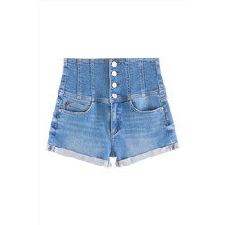 Short vaquero Azul