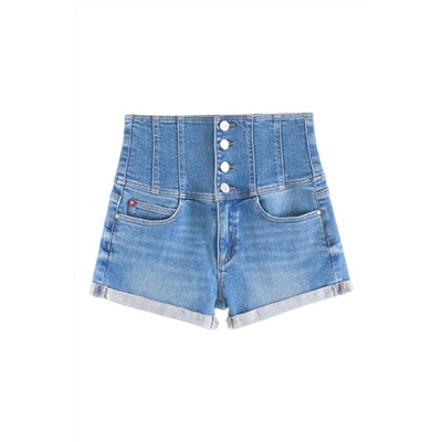 Short vaquero Azul