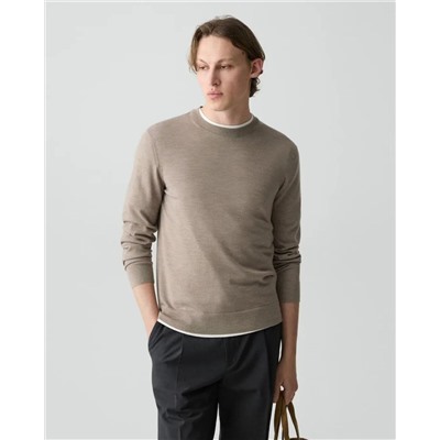 Мужской пуловер из тонкой шерстяной пряжи  Theor*y