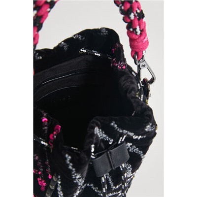 Mini bolso saco lentejuelas