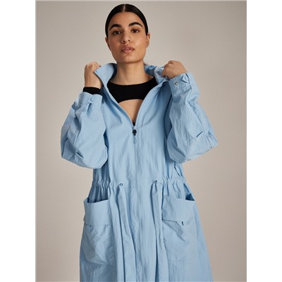 Parka aus Strukturstoff