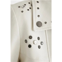 Chaqueta biker slim tachuelas