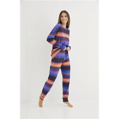 Siyah İnci Desenli Örme Kaşkorse Pijama Takım 21263239
