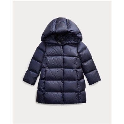 GIRLS 2-6X Quilted Down Long Coat