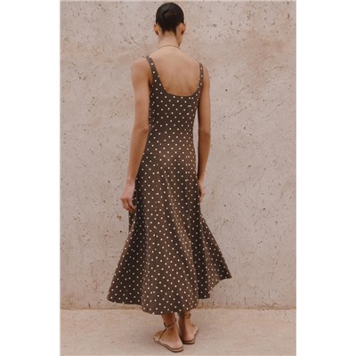 POLKA DOT MIDI DRESS