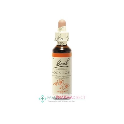 Fleurs de Bach Rock Rose (hélianthème) Dépassement de soi, courage 20ml