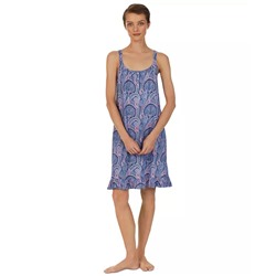 LAUREN RALPH LAUREN Women's Printed Ruffled Nightgown