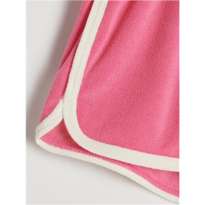 Shorts aus Frottee-Jersey