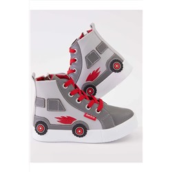 DenokidsAraba Erkek Çocuk Gri Sneakers Spor Ayakkabı