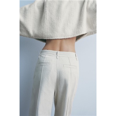 ZW COLLECTION STRAIGHT-LEG MID-RISE JEANS