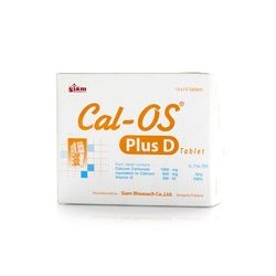 БАД с кальцием и витамином D Cal-OS от Siam Pharmaceutical 100 таблеток / Siam Pharmaceutical Cal-OS plus vit D 100  tabs