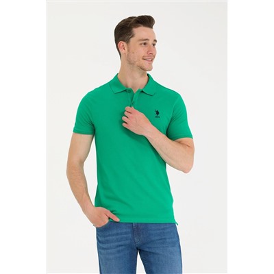Erkek Yeşil Basic Polo Yaka Tişört
