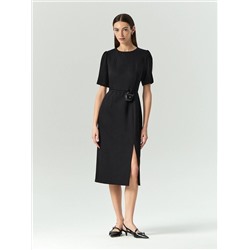 Платье миди из костюмной ткани, PL1498/moira